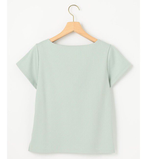 組曲「【WEB限定】ストライプジャガード カップ付きTシャツ」|Tシャツ・カットソー|