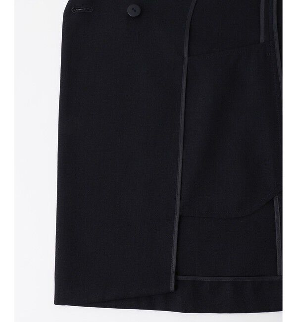 自由区「【接触冷感・速乾・UVケア・撥水・防シワ・XSサイズあり】リネンライクツィル ジレ」|ベスト・ジレ|