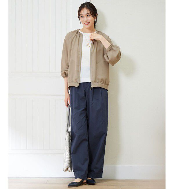 自由区「【洗える】メッシュ ブルゾン」|ブルゾン・スタジャン|