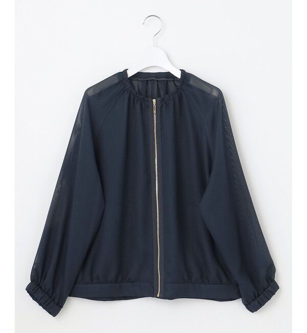 自由区「【洗える】メッシュ ブルゾン」|ブルゾン・スタジャン|