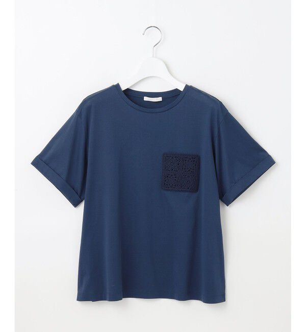 自由区「【カタログ掲載・洗える】クロッシェポケット Tシャツ」|Tシャツ・カットソー|