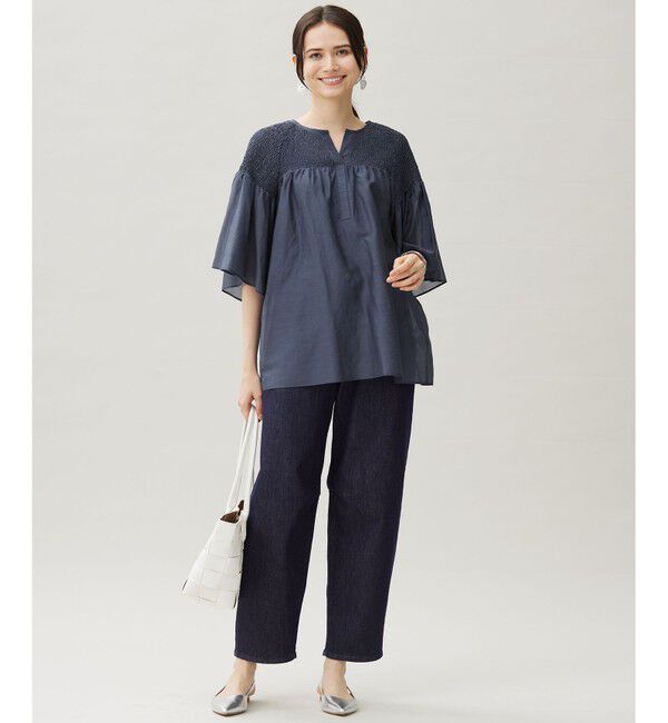 自由区「ウスカルデニムダーツカーブ パンツ」|デニム|