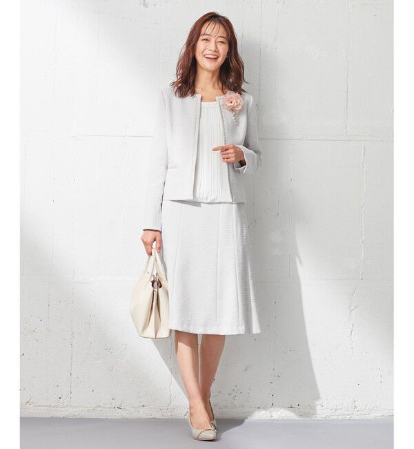 any SiS「【セットアップ対応】リップルボーダー ノーカラー ジャケット」|ノーカラージャケット|