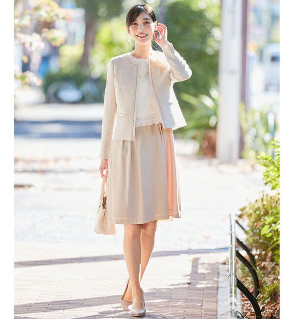 any SiS「【セットアップ対応】リップルボーダー ノーカラー ジャケット」|ノーカラージャケット|