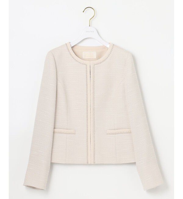 any SiS「【セットアップ対応】リップルボーダー ノーカラー ジャケット」|ノーカラージャケット|