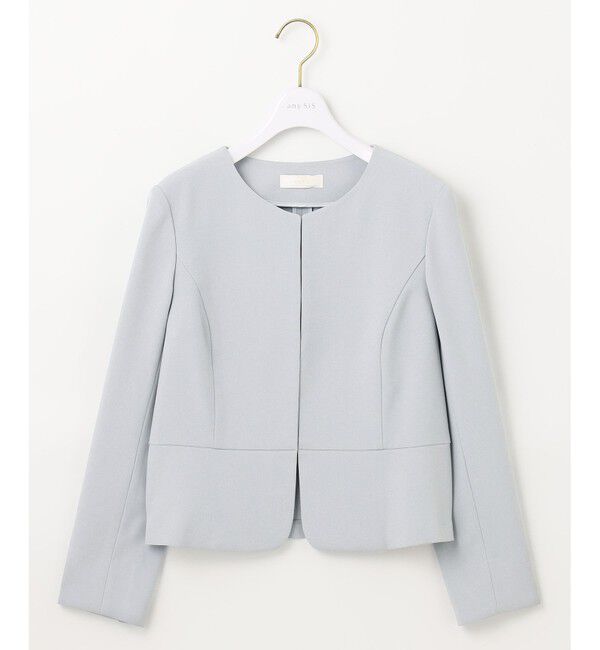 ANY SIS「【UVカット / 接触冷感 / 吸水速乾】スマートビューティストレッチ ショートノーカラージャケット」|ノーカラージャケット|