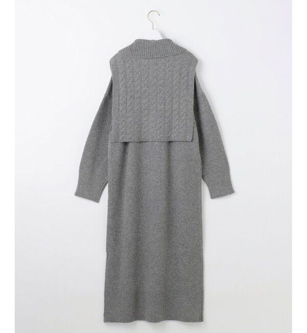 ANY SIS「【2WAY】ケーブルベストSETニット ワンピース」|ワンピース|