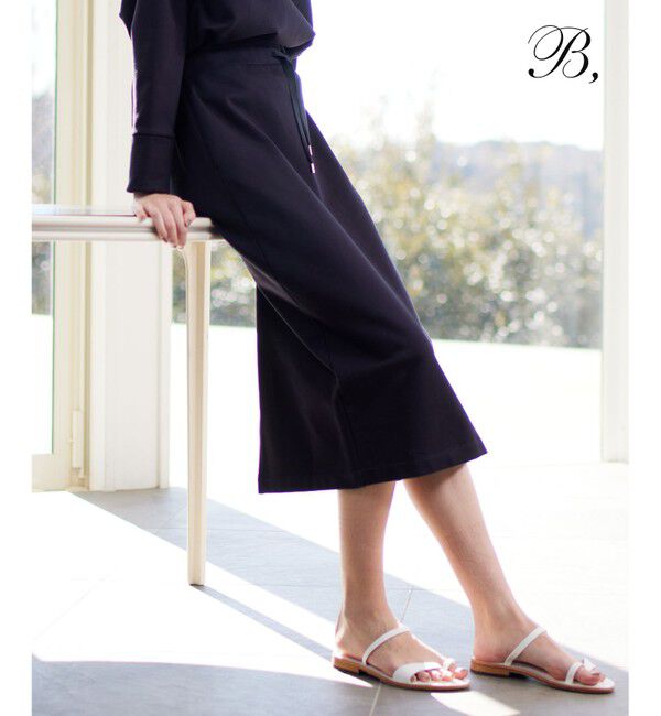 BEIGE,「【B,】ERIN / スカート」|ルームウェア|Navy