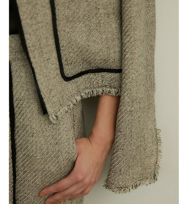 BEIGE,「BABETTE / ノーカラージャケット」|ノーカラージャケット|