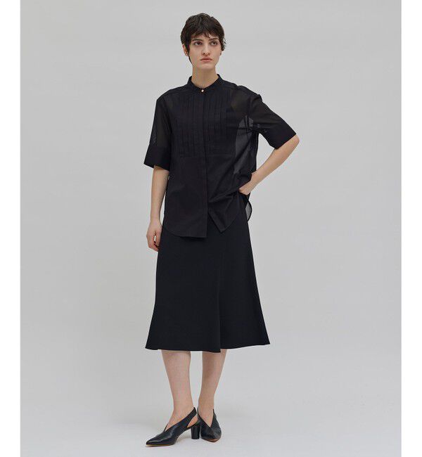 BEIGE,「【洗える】BAC / バンドカラーブラウス」|シャツ・ブラウス|