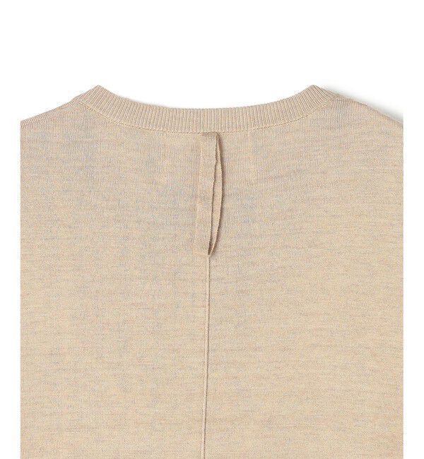 BEIGE,「CHLOR / ウールシルク配色クルーネックカーディガン」|ニット・セーター|