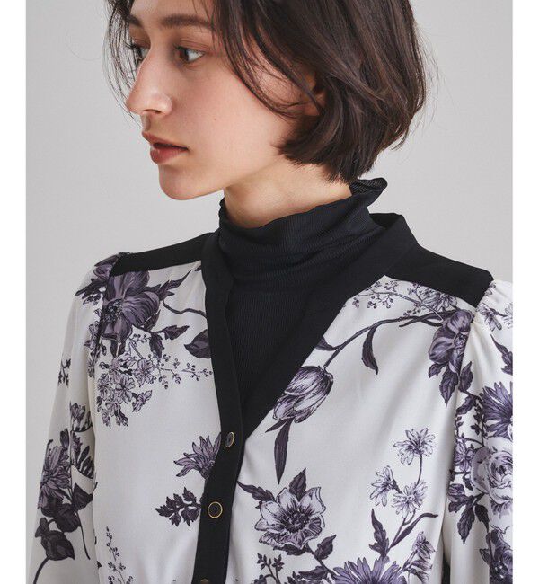  「スタンドカラーティアードワンピース」|ワンピース|