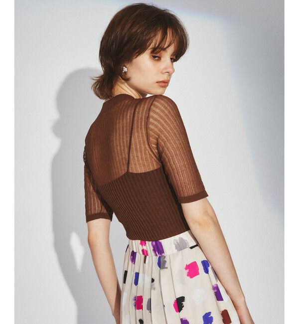 Diagram「シアーリブクルーニットトップ」|Tシャツ・カットソー|