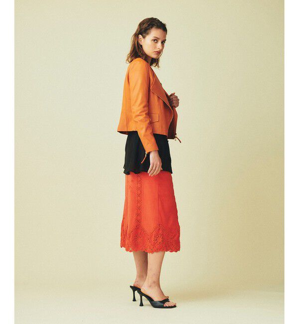 GRACE CONTINENTAL「ジップライダースジャケット」|ライダースジャケット|