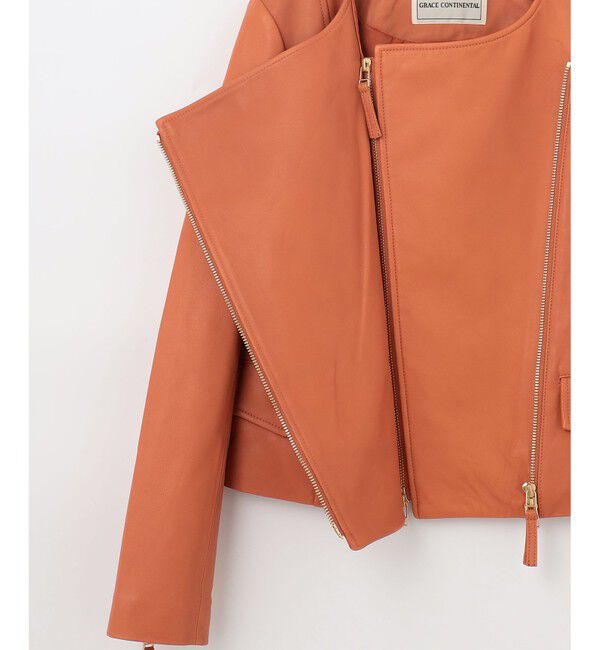 GRACE CONTINENTAL「ジップライダースジャケット」|ライダースジャケット|