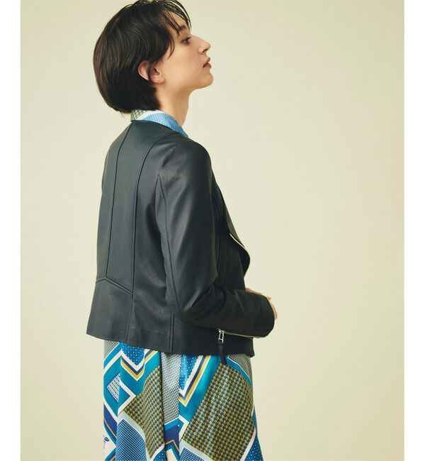 GRACE CONTINENTAL「ジップライダースジャケット」|ライダースジャケット|