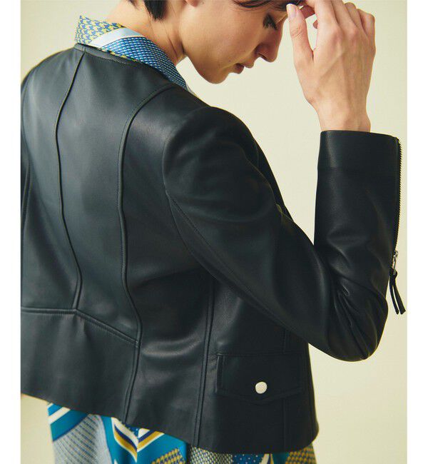 GRACE CONTINENTAL「ジップライダースジャケット」|ライダースジャケット|