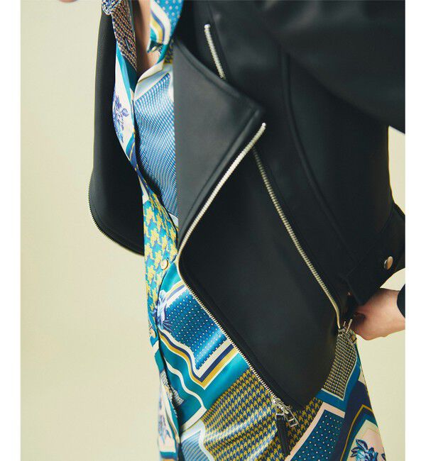 GRACE CONTINENTAL「ジップライダースジャケット」|ライダースジャケット|