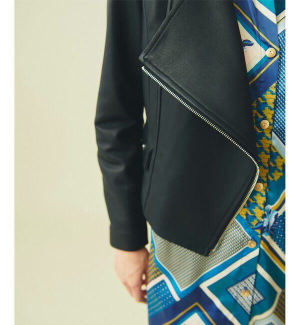 GRACE CONTINENTAL「ジップライダースジャケット」|ライダースジャケット|