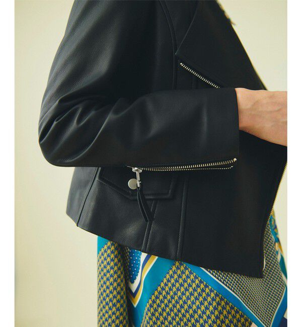 GRACE CONTINENTAL「ジップライダースジャケット」|ライダースジャケット|