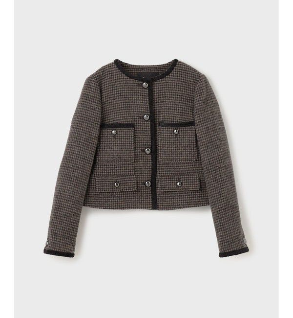 Diagram「シャギーチェックノーカラージャケット」|ノーカラージャケット|