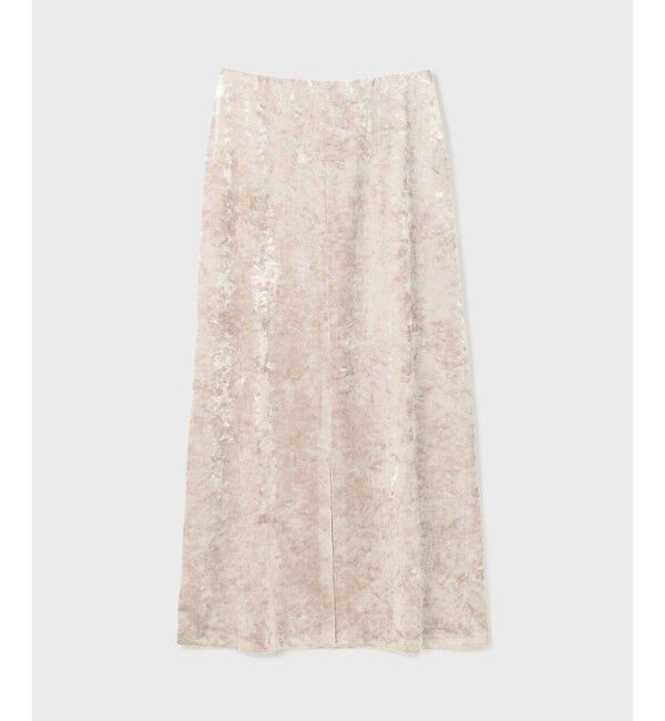 GRACE CONTINENTAL「クラッシュベロアロングスカート」|スカート|