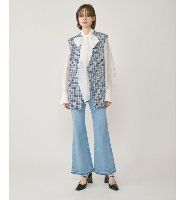 GRACE CONTINENTAL「ルーズツイードジレジャケット」|ベスト・ジレ|