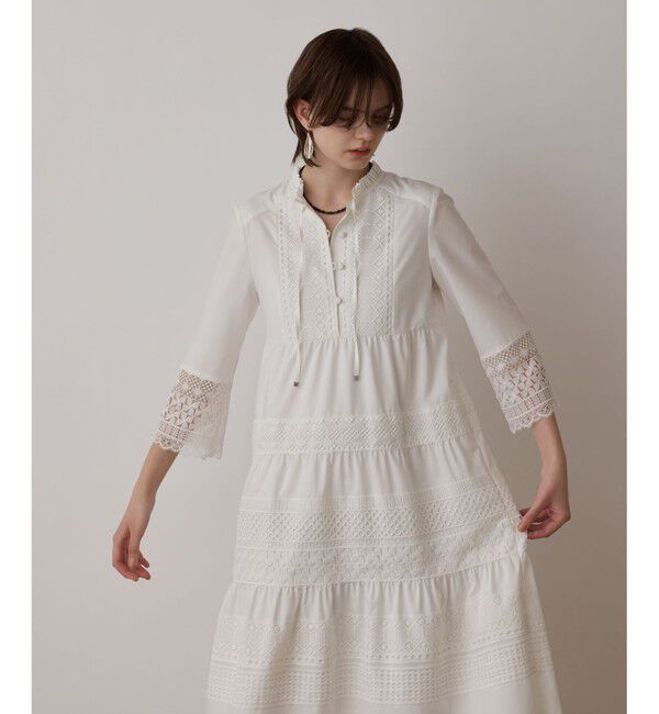 GRACE CONTINENTAL「レースコンビワンピース」|ワンピース|