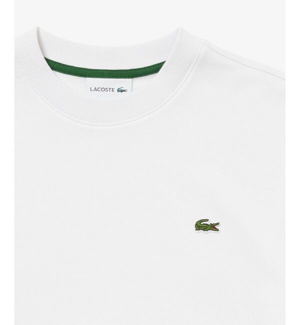 LACOSTE「オーガニックコットン 裏パイル地 オーバーサイズ プレミアム半袖スウェット トレーナー」|Tシャツ・カットソー|