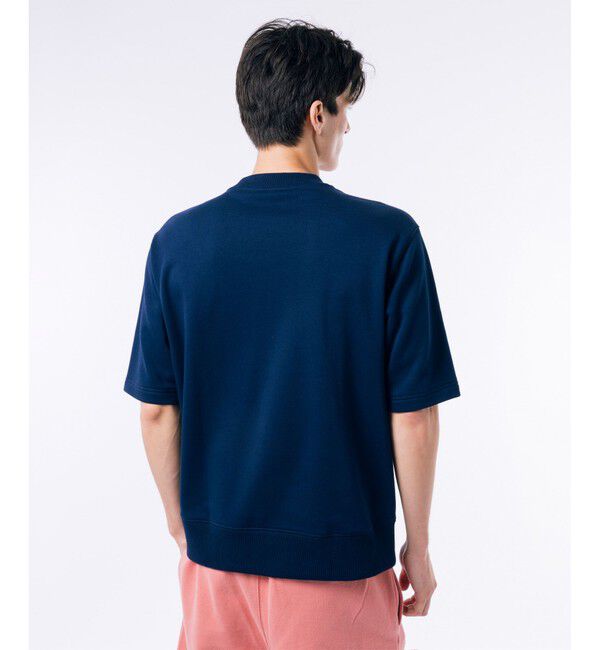 LACOSTE「オーガニックコットン 裏パイル地 オーバーサイズ プレミアム半袖スウェット トレーナー」|Tシャツ・カットソー|