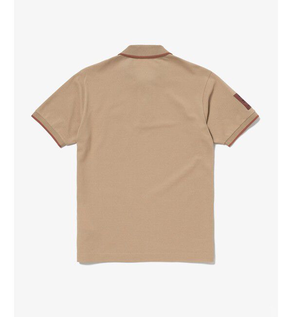 LACOSTE「スリーブネームパッチ 配色ライン鹿の子地ポロシャツ」|ポロシャツ|