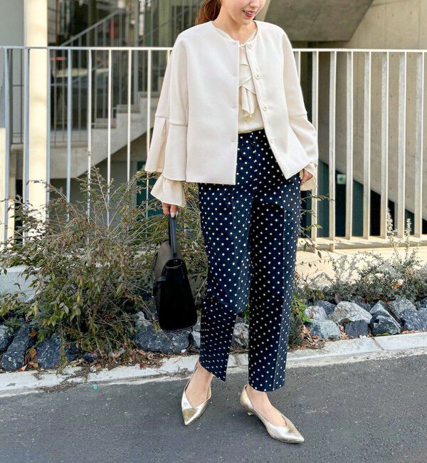 NOLLEY'S「【追加】(CLASSY5月号掲載)ラッフル衿とろみブラウス」|シャツ・ブラウス|