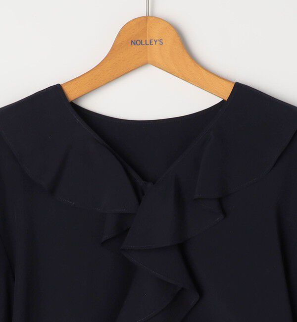 NOLLEY'S「【追加】(CLASSY5月号掲載)ラッフル衿とろみブラウス」|シャツ・ブラウス|