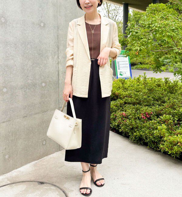 NOLLEY'S「【松葉☆別注アイテム】《セットアップ対応》エアリージョーゼットイージータイトスカート」|タイト|