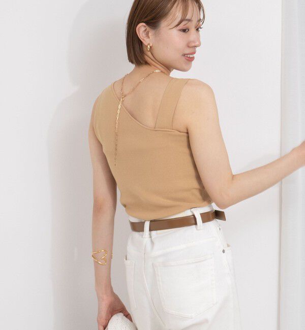 NOLLEY'S「◇【WEB限定】アシンメトリーカップ付きタンクトップ」|タンクトップ|