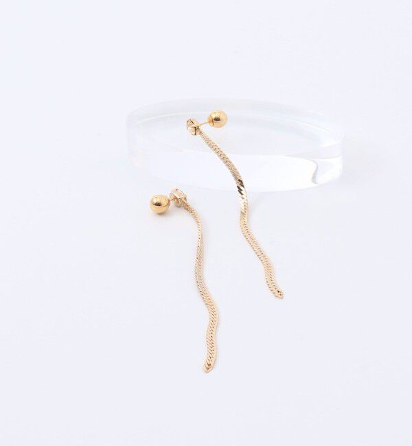 grace grace「【grace grace/グラスグラス】【PR林☆別注アイテム】ビジューロングピアス」|ピアス|