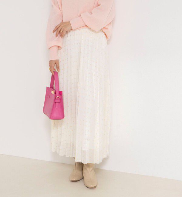 NOLLEY'S「ウォッシャブルラメカットドビープリーツスカート」|スカート|キナリ