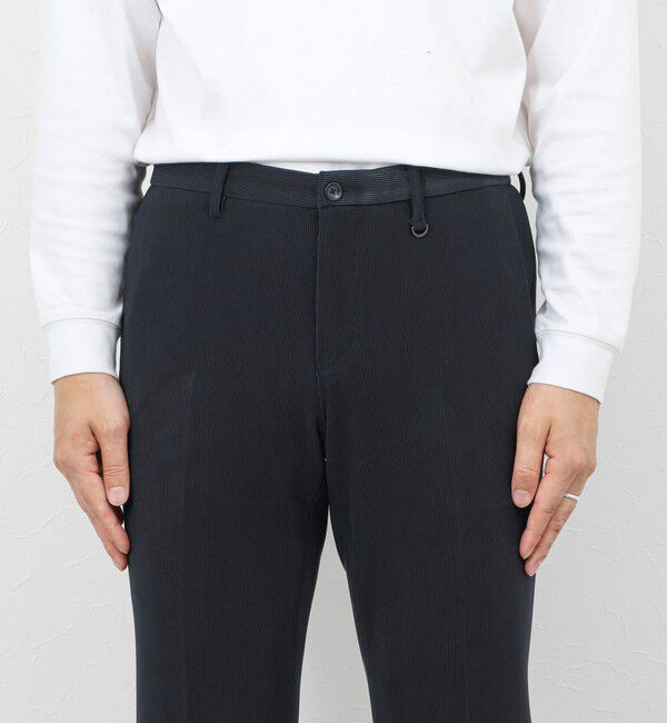 Stutostein「《ビジカジ/セットアップ対応》ストレッチコードピケ パンツ 26SS」|チノ|