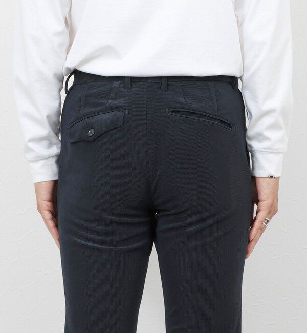 Stutostein「《ビジカジ/セットアップ対応》ストレッチコードピケ パンツ 26SS」|チノ|