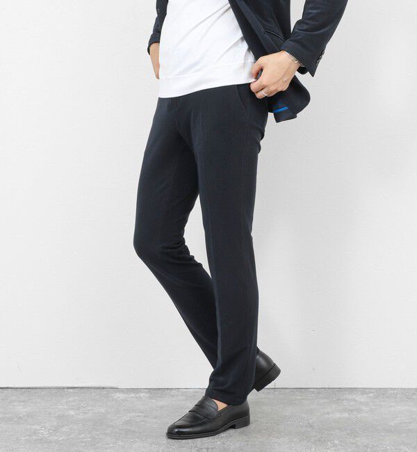 Stutostein「《ビジカジ/セットアップ対応》ストレッチコードピケ パンツ 26SS」|チノ|