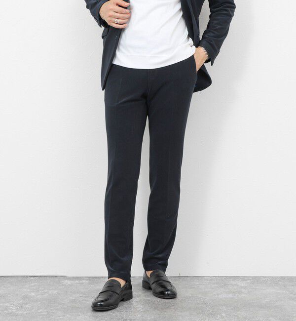 Stutostein「《ビジカジ/セットアップ対応》ストレッチコードピケ パンツ 26SS」|チノ|