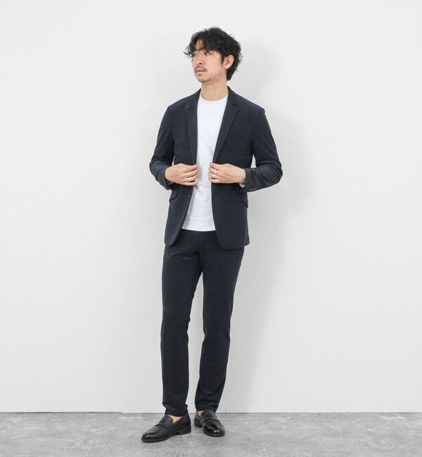 Stutostein「《ビジカジ/セットアップ対応》ストレッチコードピケ パンツ 26SS」|チノ|