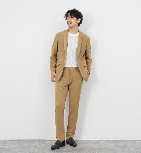 Stutostein「《ビジカジ/セットアップ対応》ストレッチコードピケ パンツ 26SS」|チノ|