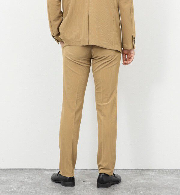 Stutostein「《ビジカジ/セットアップ対応》ストレッチコードピケ パンツ 26SS」|チノ|