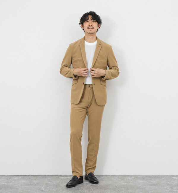 Stutostein「《ビジカジ/セットアップ対応》ストレッチコードピケ パンツ 26SS」|チノ|