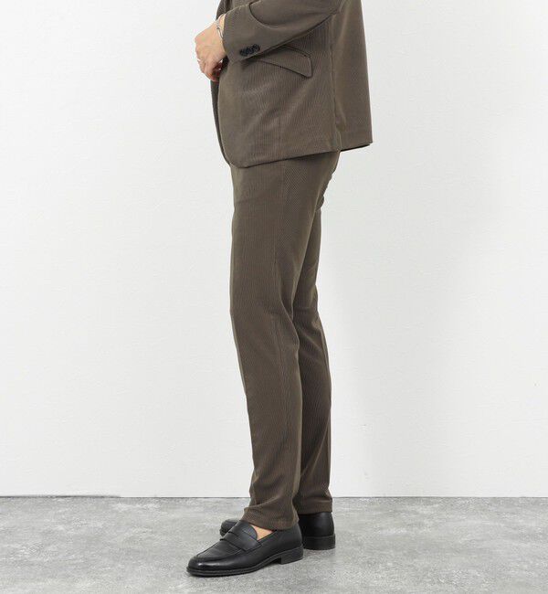 Stutostein「《ビジカジ/セットアップ対応》ストレッチコードピケ パンツ 26SS」|チノ|