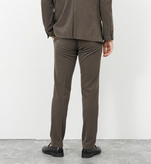 Stutostein「《ビジカジ/セットアップ対応》ストレッチコードピケ パンツ 26SS」|チノ|