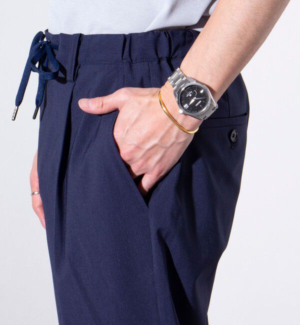 GLOSTER「【GLOSTER/グロスター】COOLMAX ポリトロスラックス イージーパンツ」|チノ|