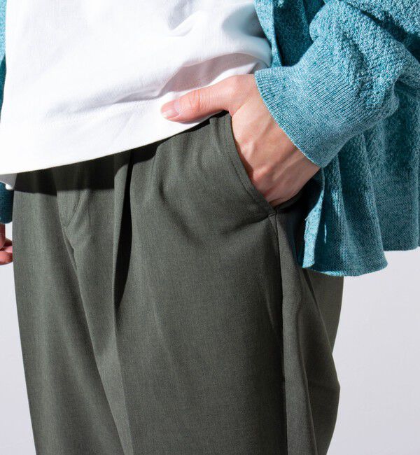 GLOSTER「【GLOSTER/グロスター】COOLMAX ポリトロスラックス イージーパンツ」|チノ|