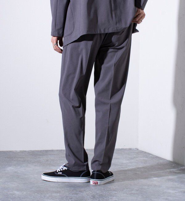 GLOSTER「【GLOSTER/グロスター】COOLMAX ポリトロスラックス イージーパンツ」|チノ|